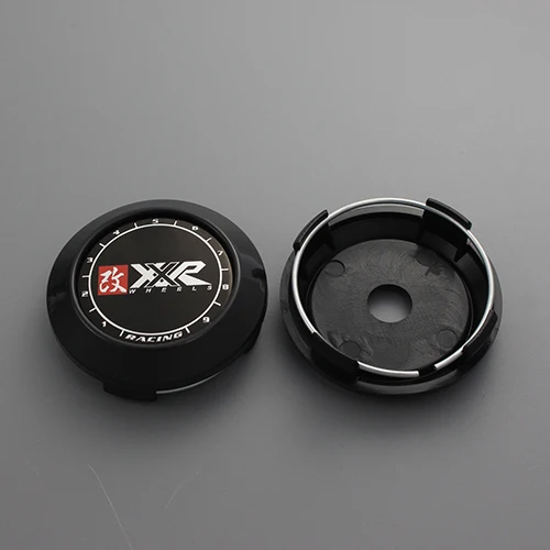 xxr black cap KOM 64/60 мм зажим Япония advan гоночный центр крышки для ssr обода крышка hubcap xxr voiture пылезащитный капот набор из 4 enkei логотип наклейка - Цвет: xxr black cap
