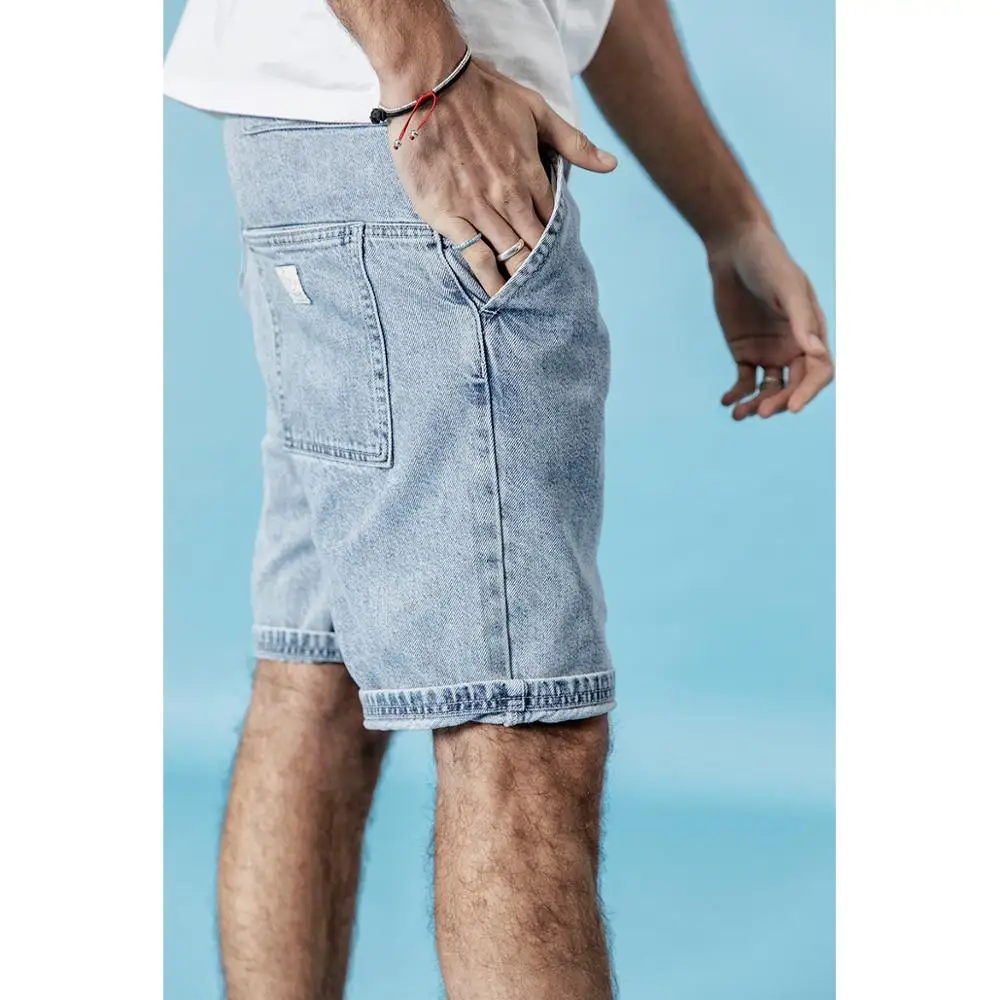 Мужские джинсовые шорты SIMWOOD летние повседневные карго из 100% хлопка 190229|Мужские