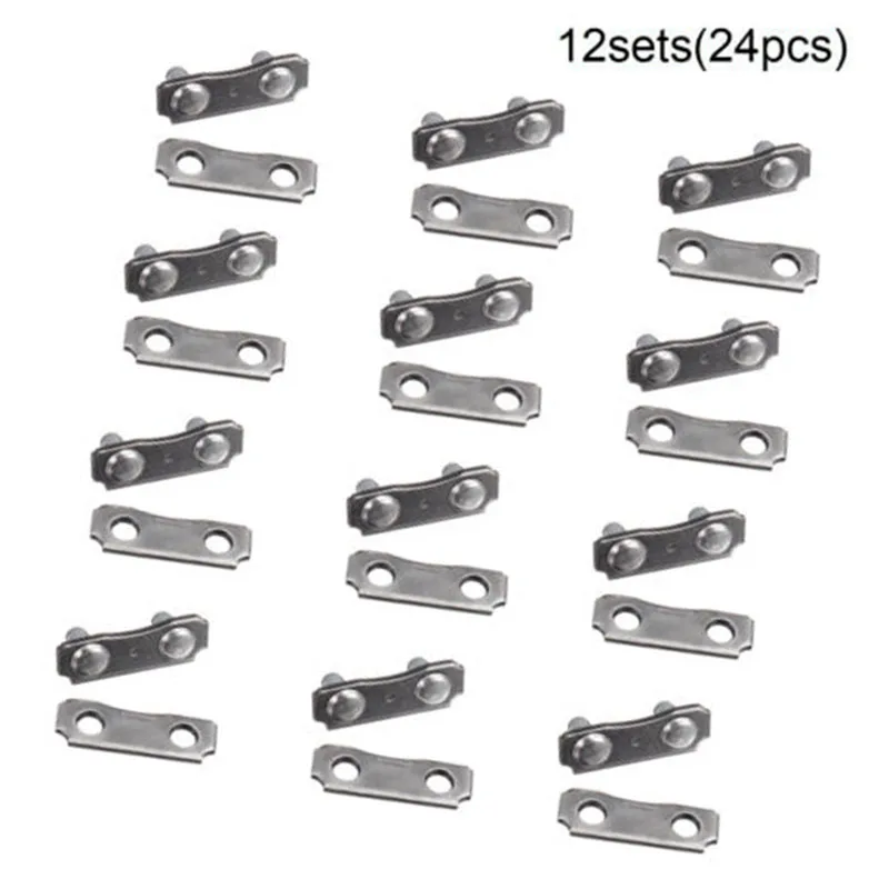 

12set Chainsaw Saw Chain Drive Links Pitch 3/8LP 0.043 & 0.050 Gauge Chainsaw Parts Blade For Garden Tools 16.5*6.1*1.0mm