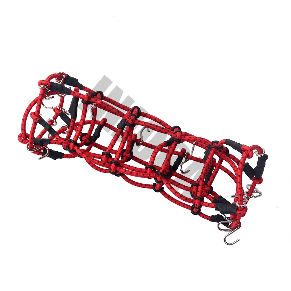 INJORA 1PCS Black Red Elastic Luggage Net for 1:10 RC Rock Crawler Traxxas TRX-4 D90 AXIAL SCX10 Car Accessories | Игрушки и хобби
