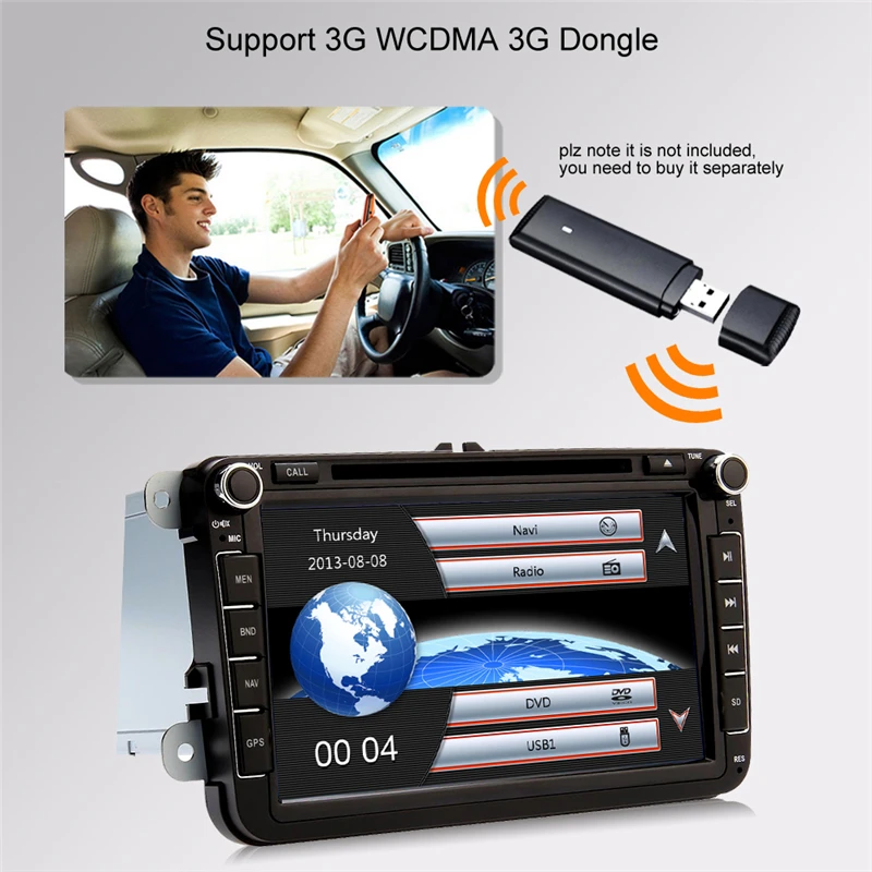 2 шт. автомобиля gps навигации стерео для VW Passat Jetta мужские Поло Tiguan CC Amarok двойной Din