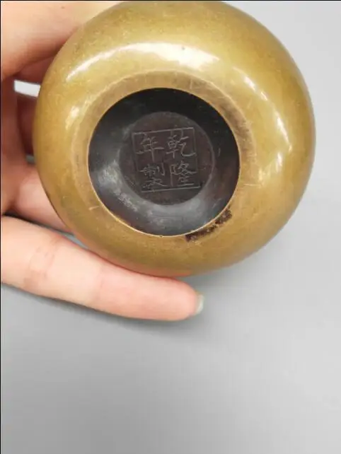 

Chinese pure brass Hollow out lid incense burner #2