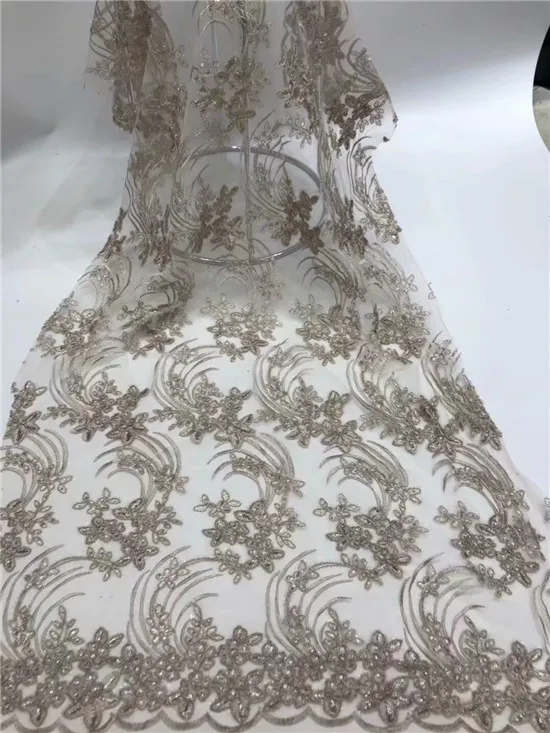 Latest African Lace Fabric Embroidered 3d Flower Nigerian Fabrics High Quality Lovely French For Dress | Дом и сад