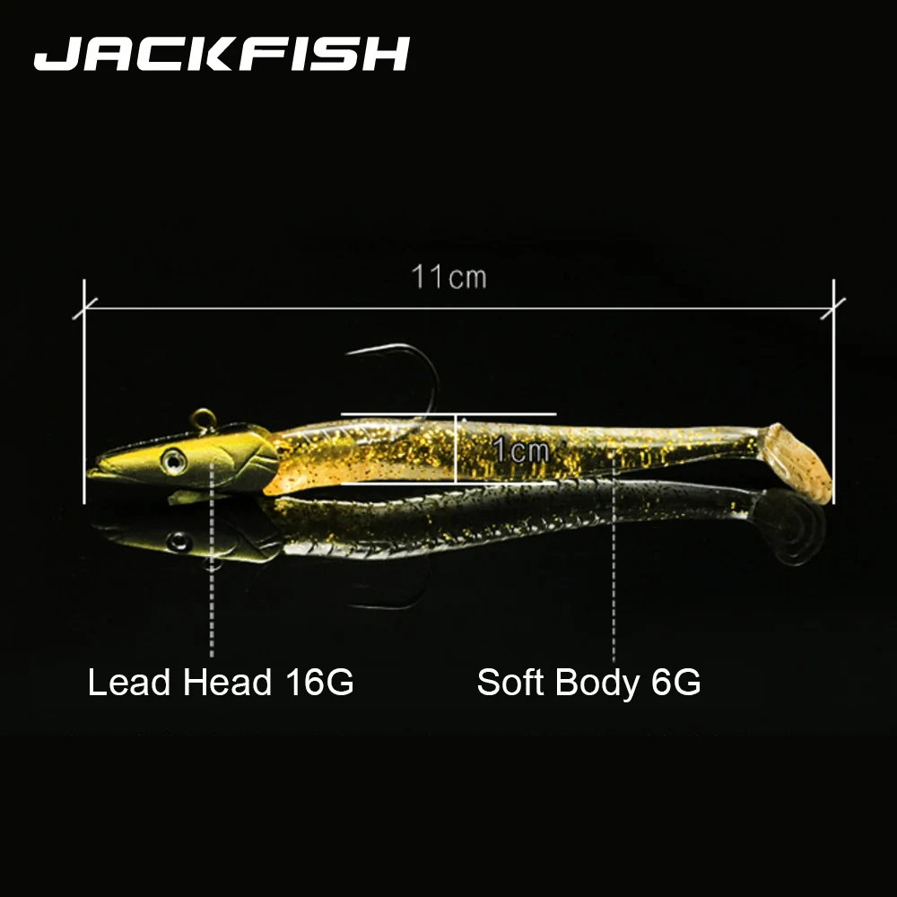 JACKFISH набор мягких рыболовных приманок 5 шт./лот Мягкая приманка в коробке
