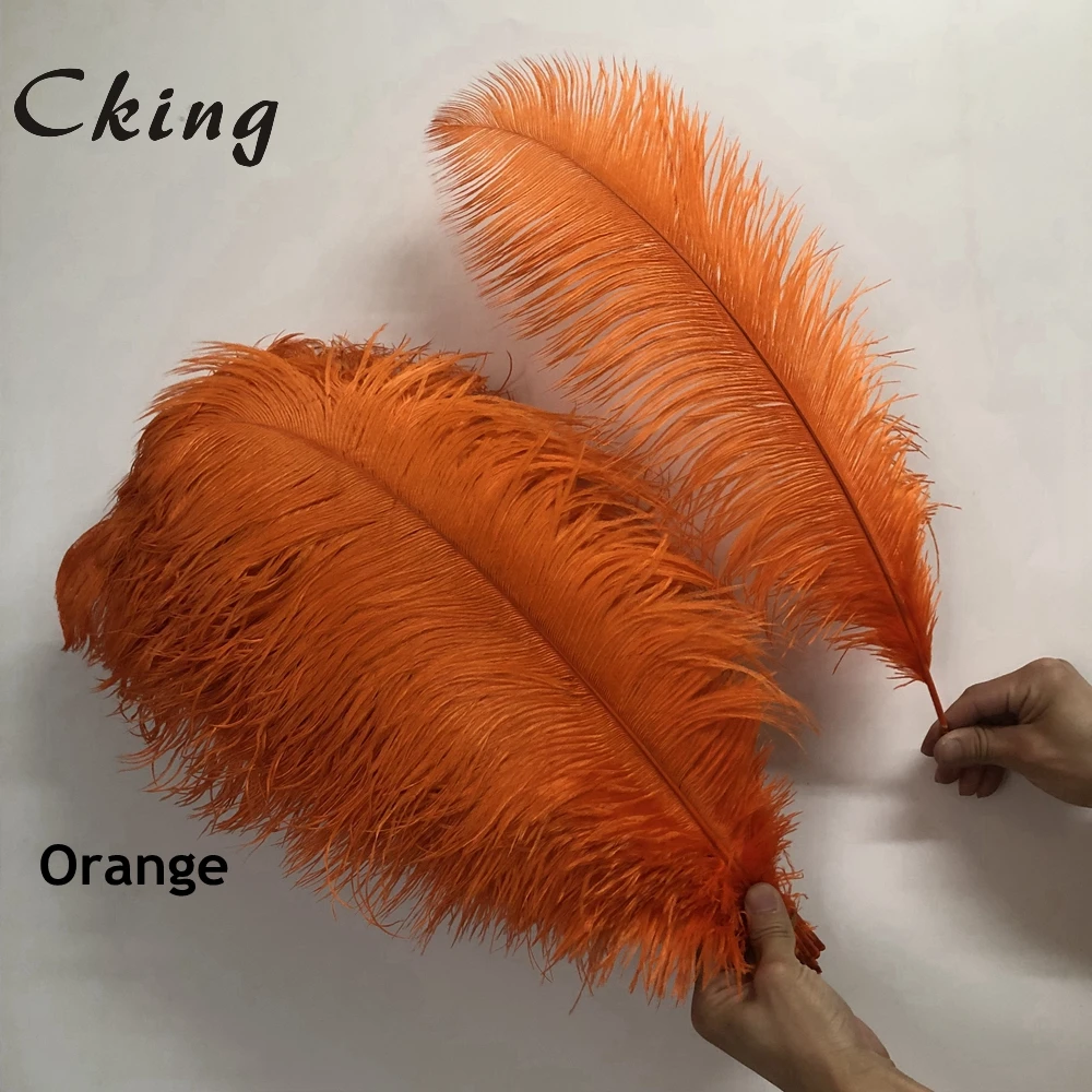 wholesale 100pcs High quality natural real peacock Blue dyed ostrich feathers 6-24inch/15-60cm diy Decorations stage performance