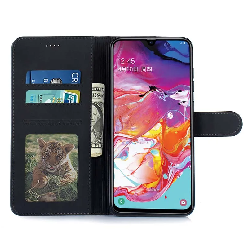 Хорошее качество PU кожаный чехол для Samsung Galaxy A70 20 30 51 71 52 72 5G кожа + цветной