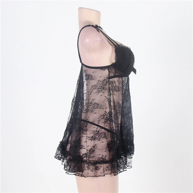 Comeonlover сексуальное нижнее белье платье прозрачные цветочные кружева Babydolls порно