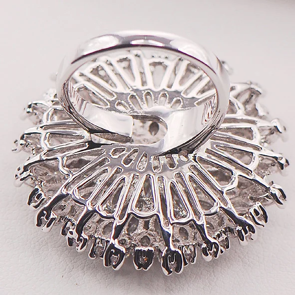 Женское кольцо из серебра 925 пробы с белым фианитом|ring size|womens rings size 7silver women ring |