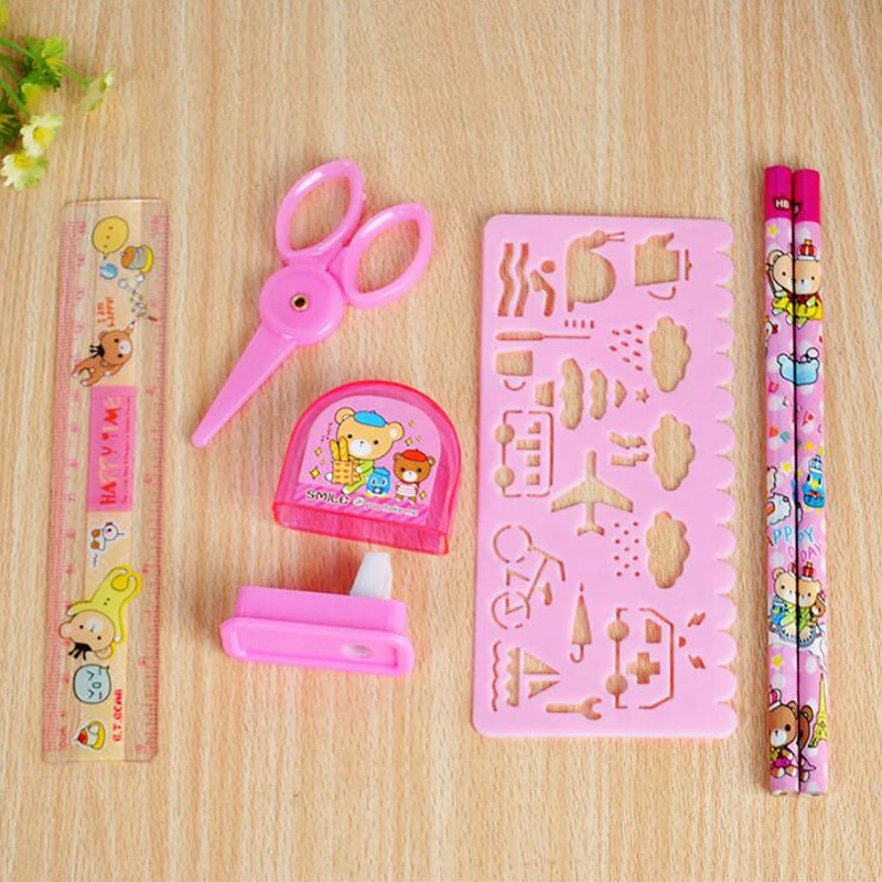 4 компл./лот Happy Bear Канцелярские наборы рождественские подарки на день рождения