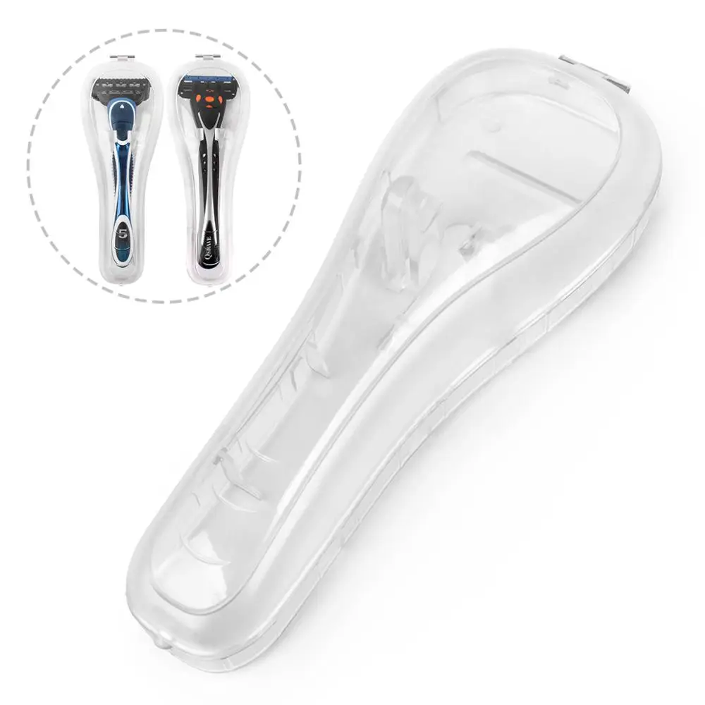 

Portable Travel Razor holder Protector Storage Case for Manual Razor Suitable for Most Razors 16.2x6.1x3cm, 1PC (No Razor In)