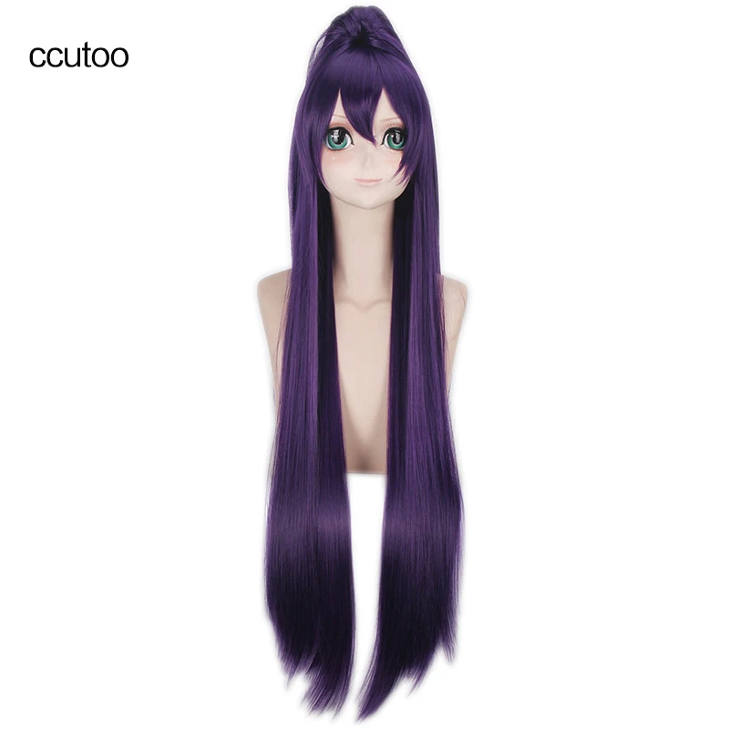 Ccutoo Date A Live Tohka Yatogami 100 см фиолетовые длинные прямые Синтетические Полные парики