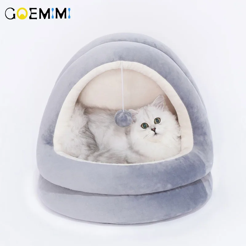 

Soft Warm Winter Cat Dog Bed House Animal Puppy Cave Sleeping Mat Pad Nest Kennel Pet Supplies Dog Cat Bed House