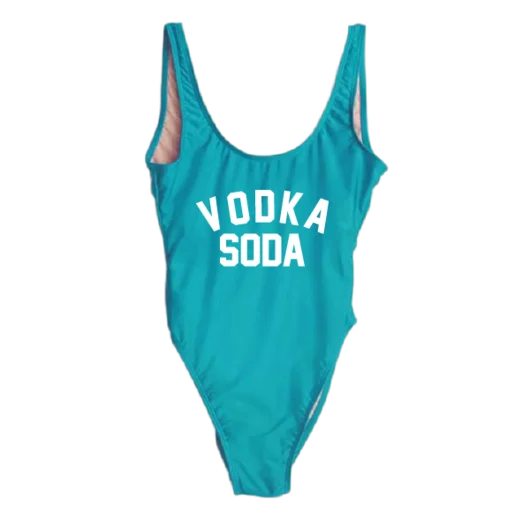 Женский купальник с высокой талией VODKA SODA монокини и низкой спинкой большой