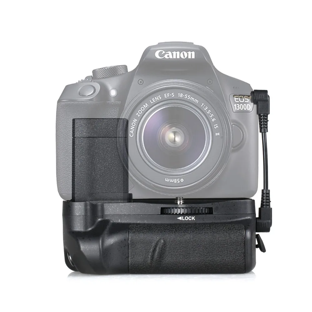 Вертикальная Батарейная ручка capsaver для Canon 1100D 1200D 1300D Rebel T3 T5 T6 EOS Kiss X50 держатель