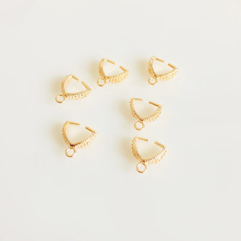 

wholesale 10 pcs/lot gold plated connector hooks clasp for pendants jewelry making findings components accessories DIY for women