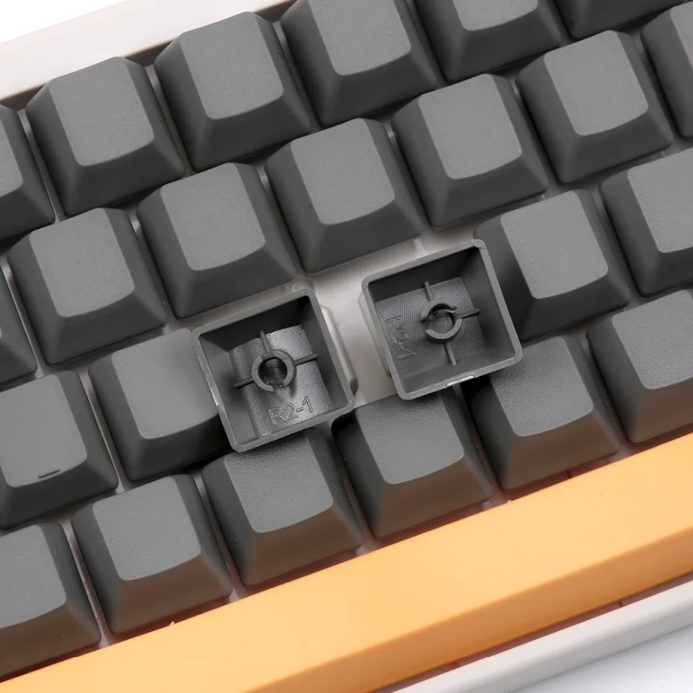 EC пустой молочно серый keycap OEM 63 клавиши в желтом Esc введите пробел для Topre ANSI
