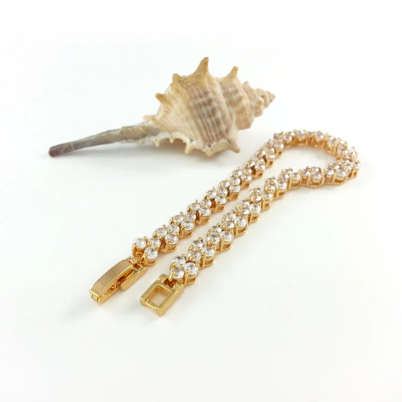 Браслеты женские из австрийского золота 18 см B0732|bracelets for|bracelets for womenbracelets women fashion |