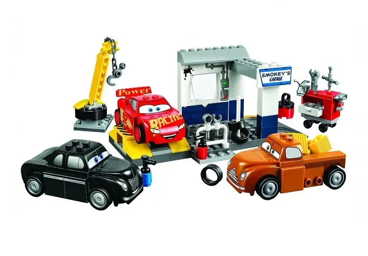 Горячая Распродажа гоночные блоки с 3 молниями для автомобилей Smokey's Garage пустые