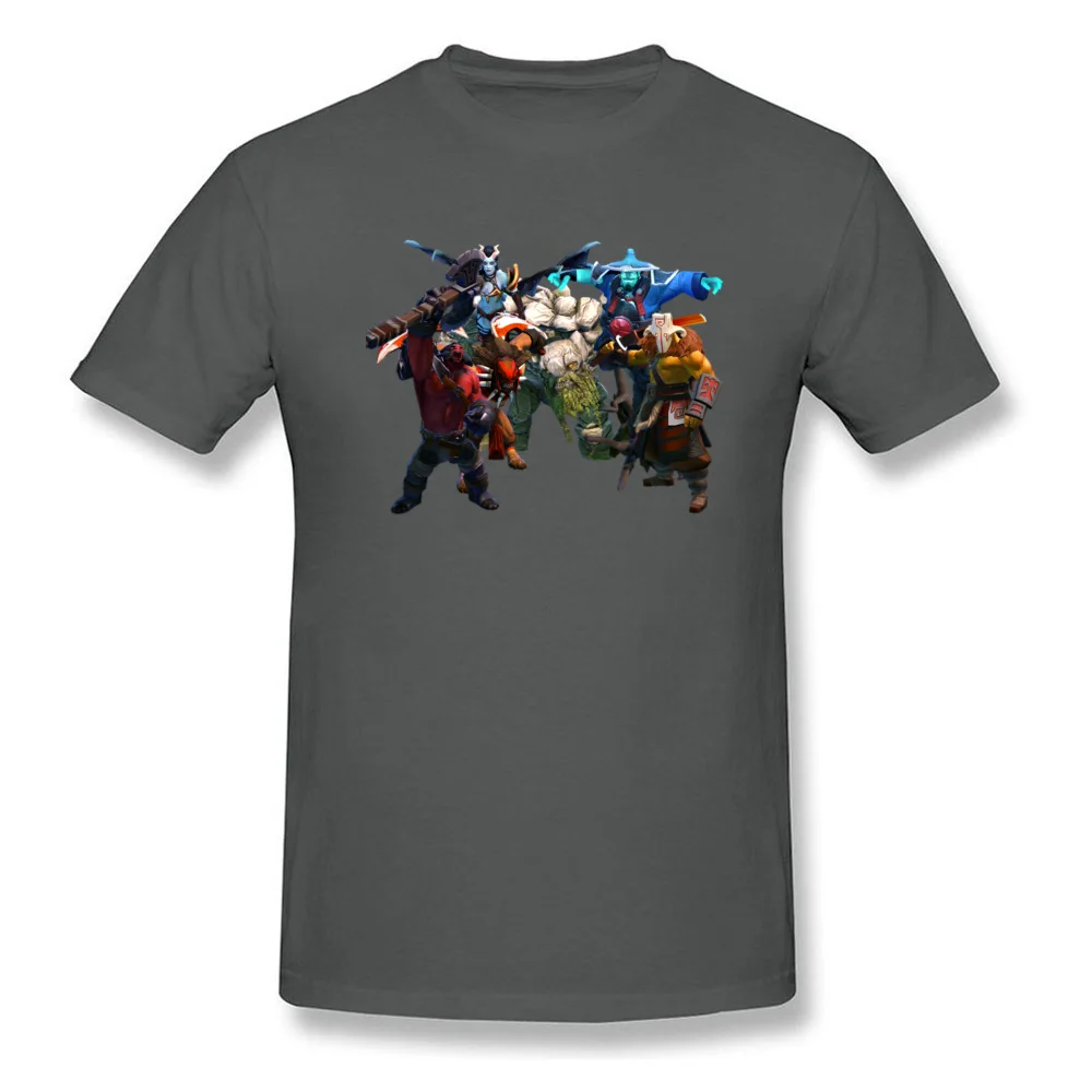 Мужская Футболка Comics Gather Dota 2 Heroes летняя хлопковая с круглым вырезом и