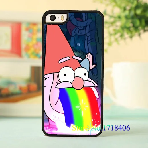 Gnome Тяжести Падений сотовый телефон дело чехол для iphone 4 4S 5 5S 5c SE 6 s и плюс # 3322an| |