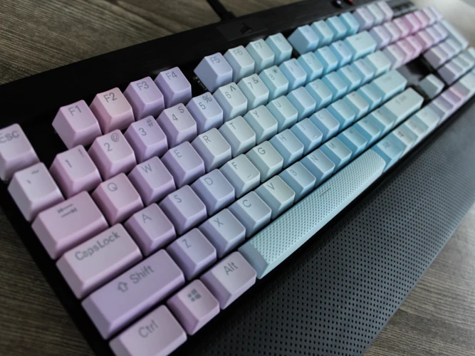 MP108/87 клавиши градиентной цветовой подсветки PBT Keycap для Corsair STRAFE K65 K70 logitech G710+ Проводная USB механическая клавиатура Keycap