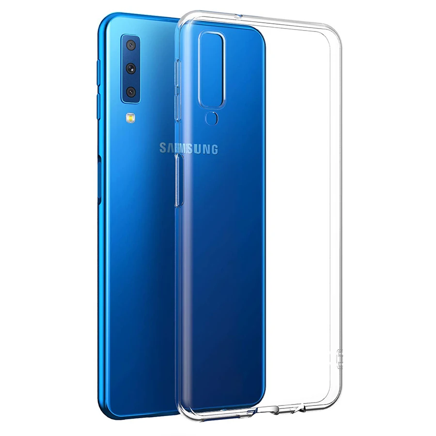 Чехол из термопластичного полиуретана для samsung Galaxy A7 A9 2018 Мягкая силиконовая