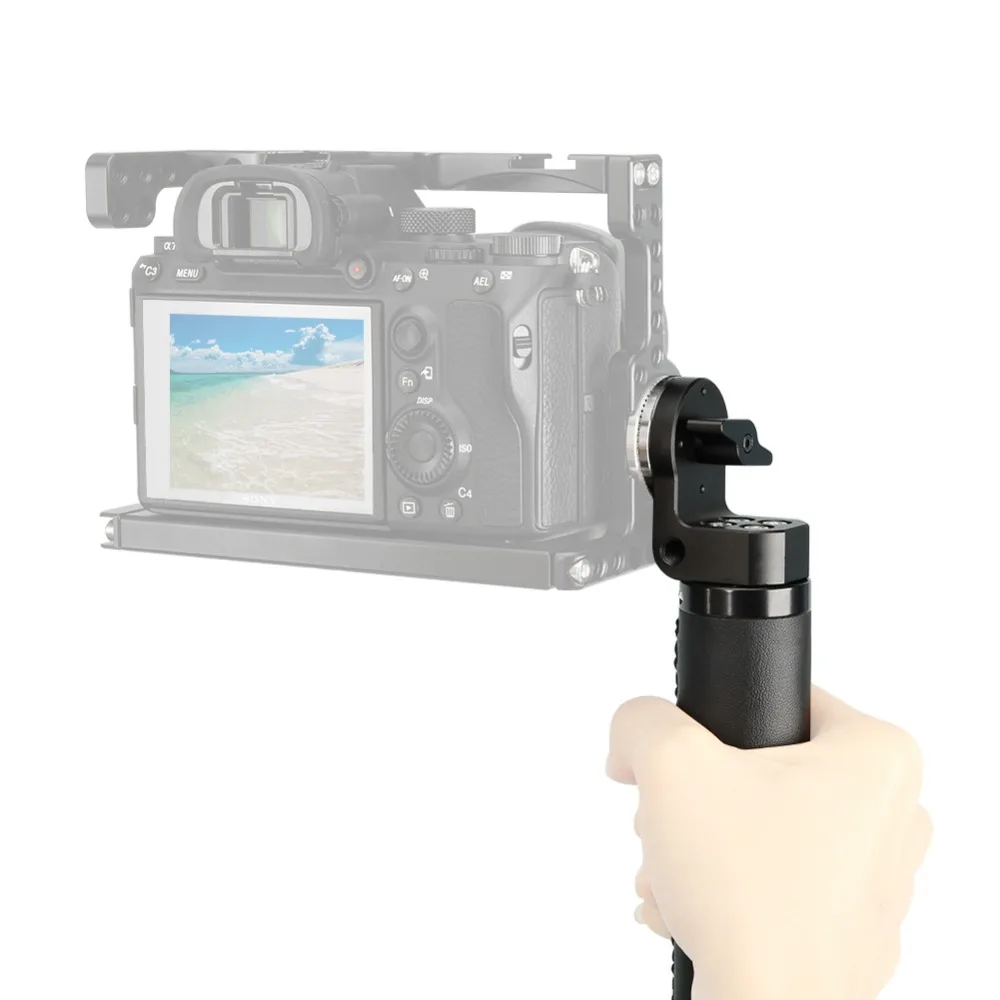Рукоятка с кожаной ручкой NICEYRIG рукоятка ARRI розеткой для DSLR видеокамеры