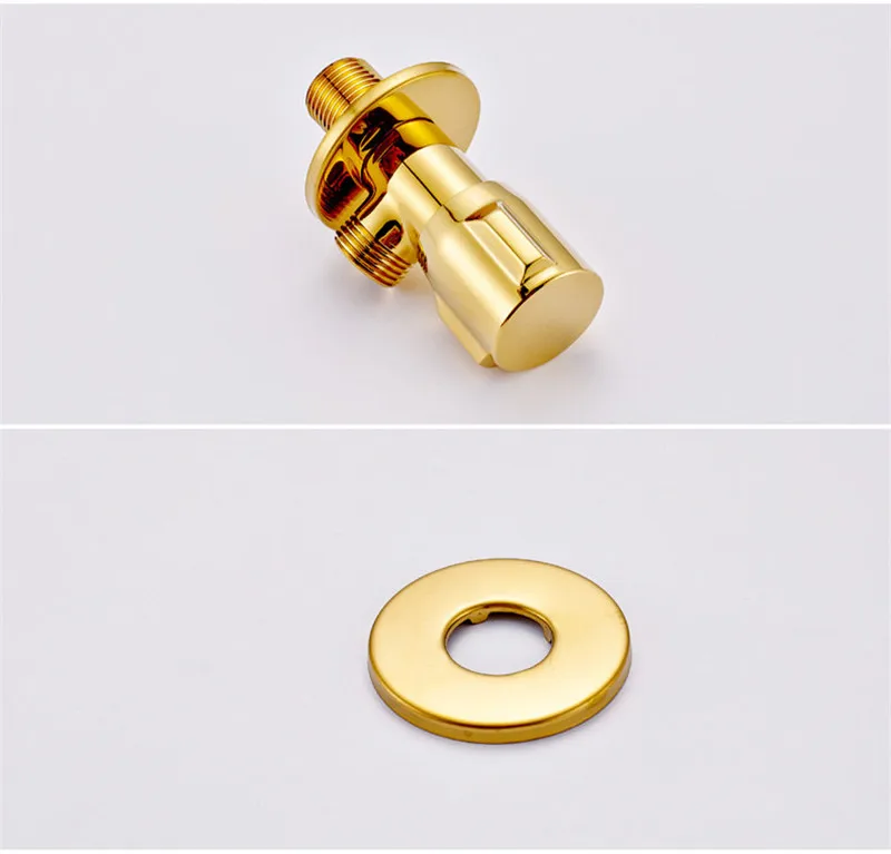 Заправочные клапаны медные Угловые Клапаны 1/" Мужской x 1/2" Мужской ванной клапан биде аксессуары для ванной комнаты золото/розовое золото/хром