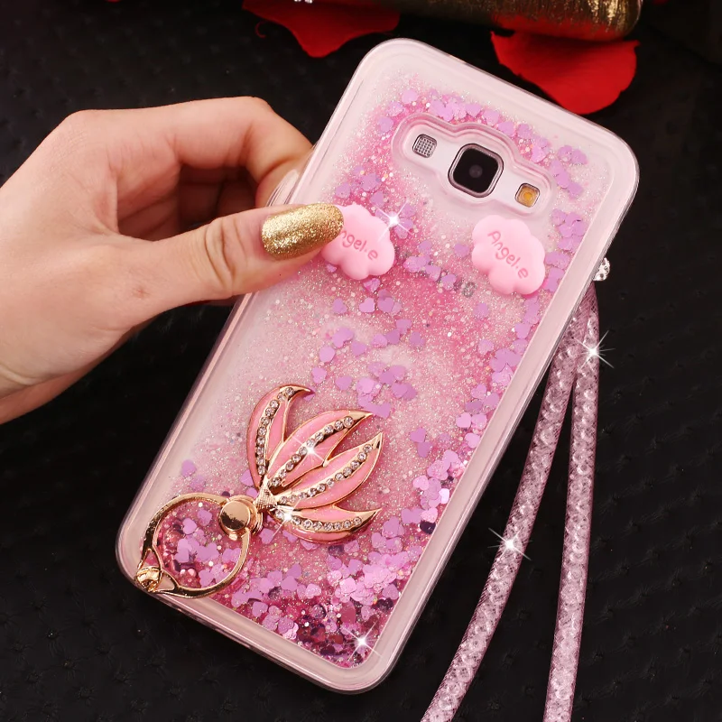 Diamond жидкий Cover для Samsung Galaxy S8 случай роскошный горный хрусталь жидкость зыбучие
