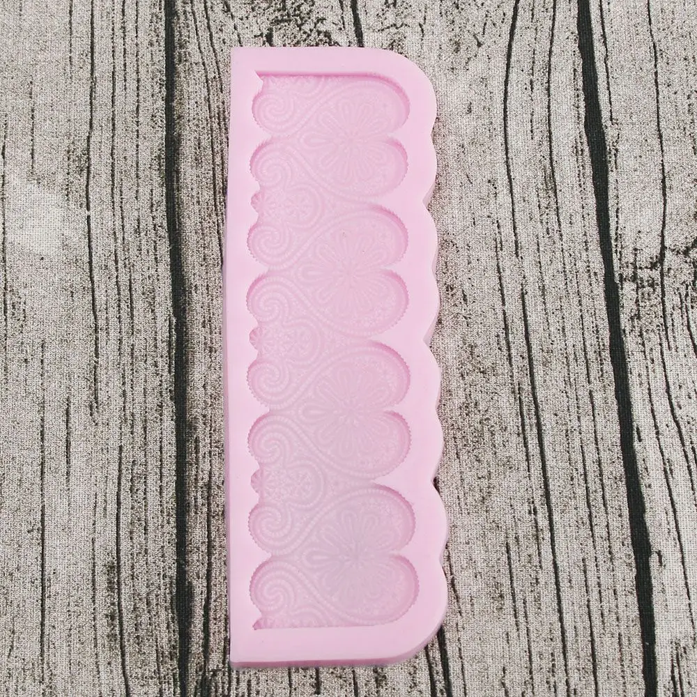 

LIMITOOLS Heart Shape Instant Fondant Silicone Lace Cake Molds Baking Tools Cake Decorating Tools Moulds
