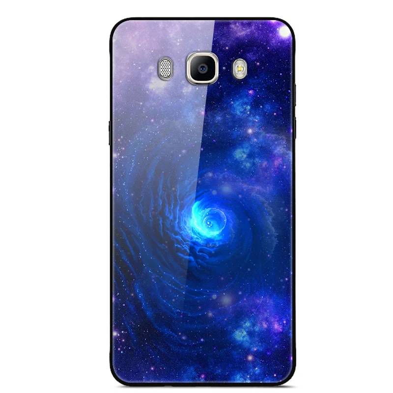 Для samsung J7 чехол со стеклянной задней поверхностью жесткий чехол s для samsung Galaxy J7 чехол SM-J710FN J710 J 7 закаленное покрытие j710f