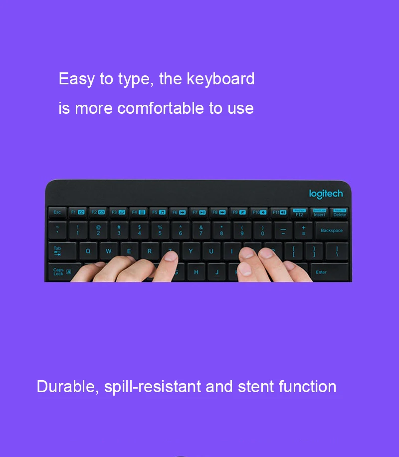 Logitech MK245 Nano клавиатура мышь комбо Эргономика клавиатуры и мыши водонепроницаемый эргономический набор мини