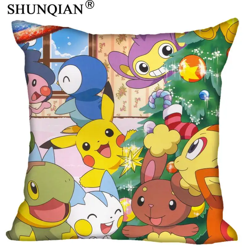 Pillowcase H+ P#454 новая горячая изготовленная на заказ Наволочка pokemon#3 Мягкая 45x45 см(две стороны) Наволочка на молнии SQ01003@ H0454 - Цвет: Pillowcase