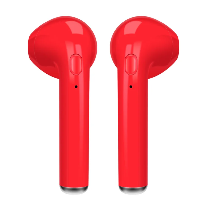 Red pair Беспроводные bluetooth-наушники NO-Border i7 i7s TWS, мини музыкальный наушник, гарнитура, спортивные наушники с микрофоном для водителя ТЕЛЕФОНА - Цвет: Red pair