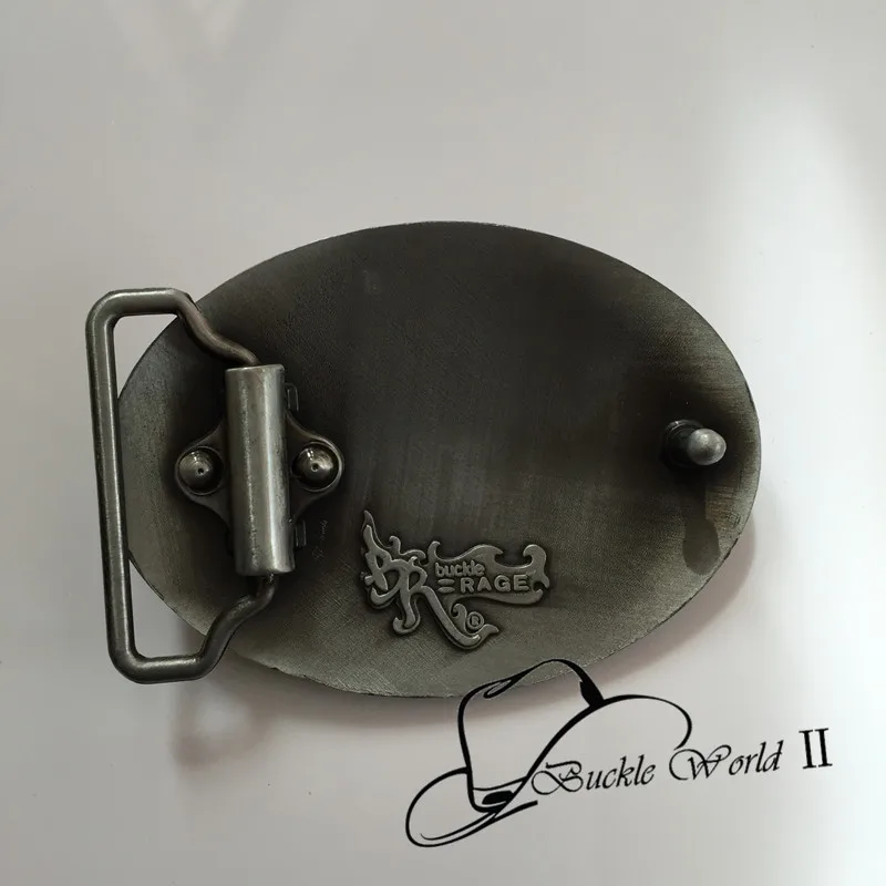 Розничная продажа новый стиль овальный крутой 3D Олень Пряжки Ремня 84*62 мм 65 9 г
