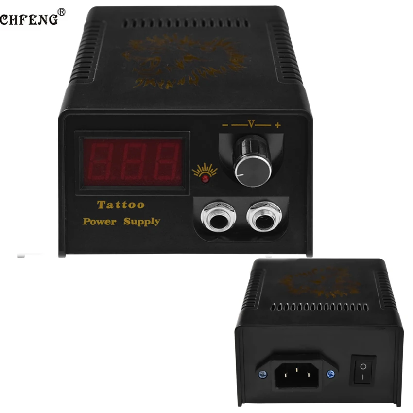 

LED Display Tattoo Power Supply Digital Permanent Makeup Footpedal Switch Electric Tattoo Machine Gun Supply Kit Tool Power Cord
