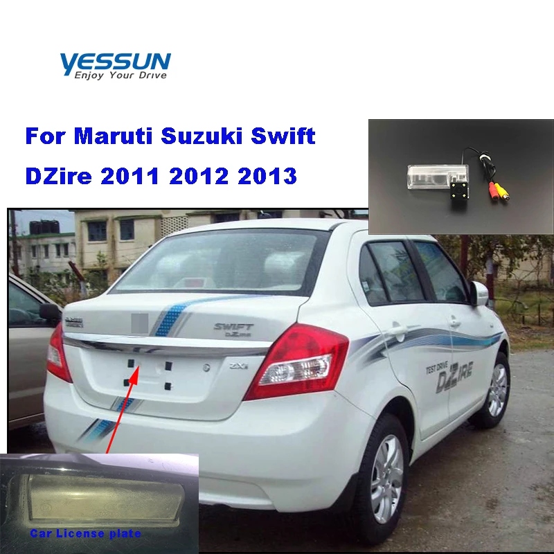 Yessun Автомобильная камера заднего вида Водонепроницаемая Для Maruti Suzuki Swift DZire 2011 ~