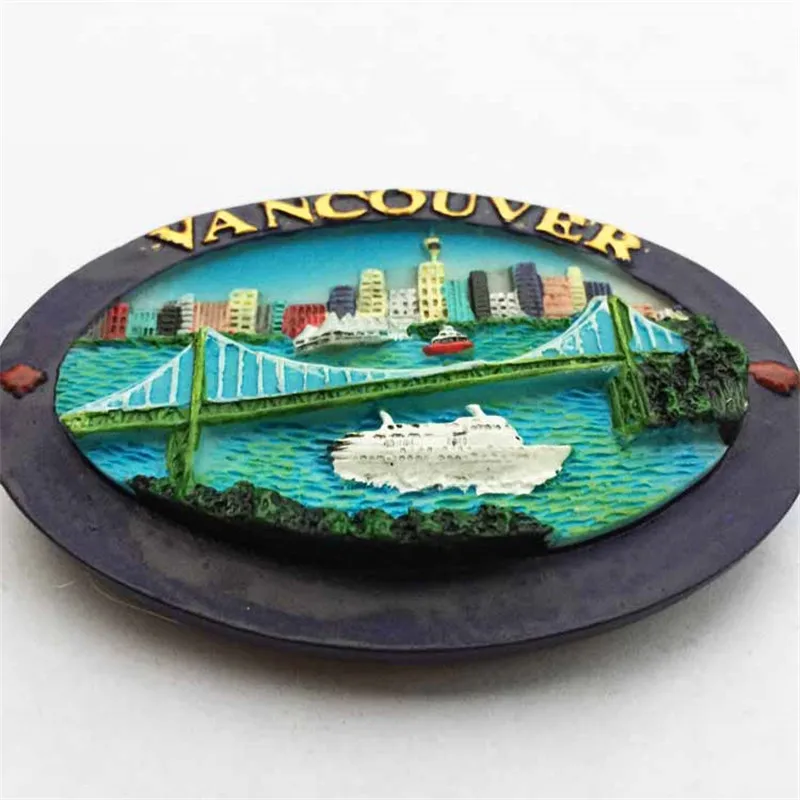 NEW Arrival Vancouver Canada Lions' Gate Bridge Fridge Magnet 3D Refrigerator Magnetic Stickers Tourist Souvenirs Home Decor|fridge magnet|fridge