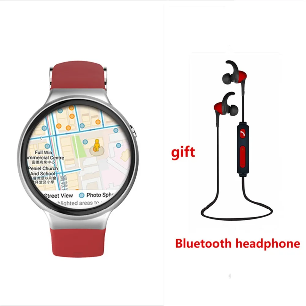 Оригинальный i4 Bluetooth Smart часы ОС Android 5.1 MTK6580 3G WI-FI GPS сердечного ритма SmartWatch