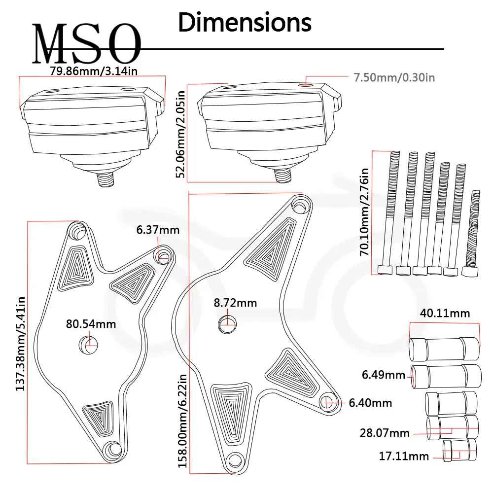 

CNC Frame Sliders Crash Pad Cover Falling Protector Guard For Honda CBR1000RR 2008-2016 CBR 1000RR Falling protection stands