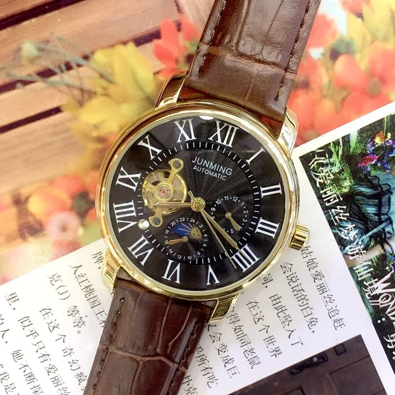 New Fashion Trend Five-needle Three-plate Men's Waterproof Watches Tourbillon Automatic Mechanical Men Watch Business Male | Наручные