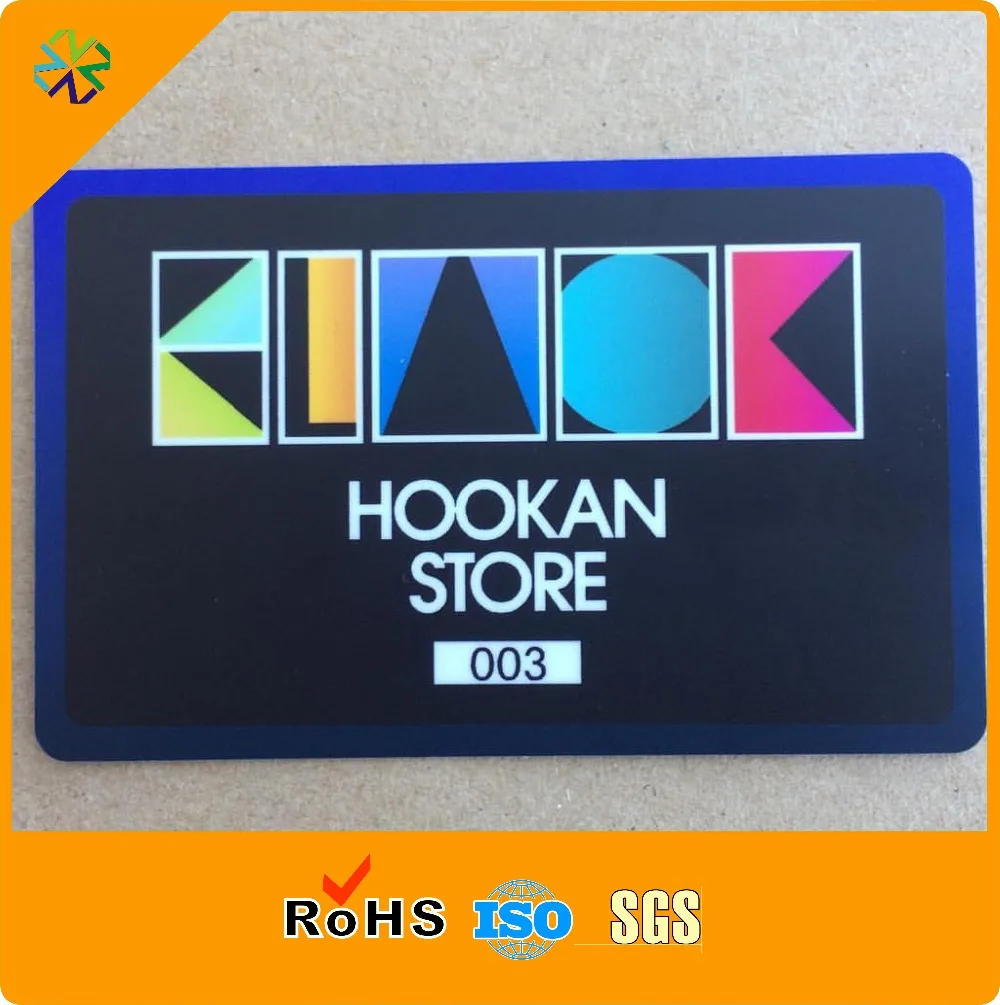 Custom high quality hot sale glossy clear plastic pvc business card