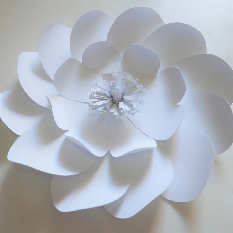 Flores de papel gigantes hechas a mano, flor Artificial para FONDO DE BODA, decoraciones de arco, decoraci&oacute;n personalizada, 36 Uds., 20-50CM-1