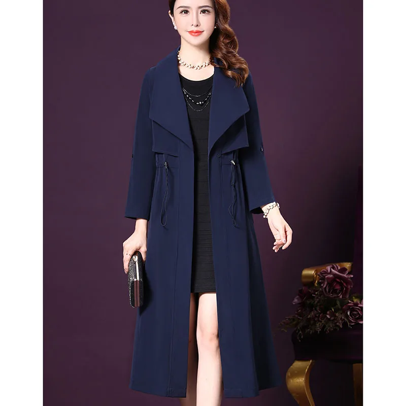 Женская свободная ветровка большого размера осенне-зимний весенний элегантный