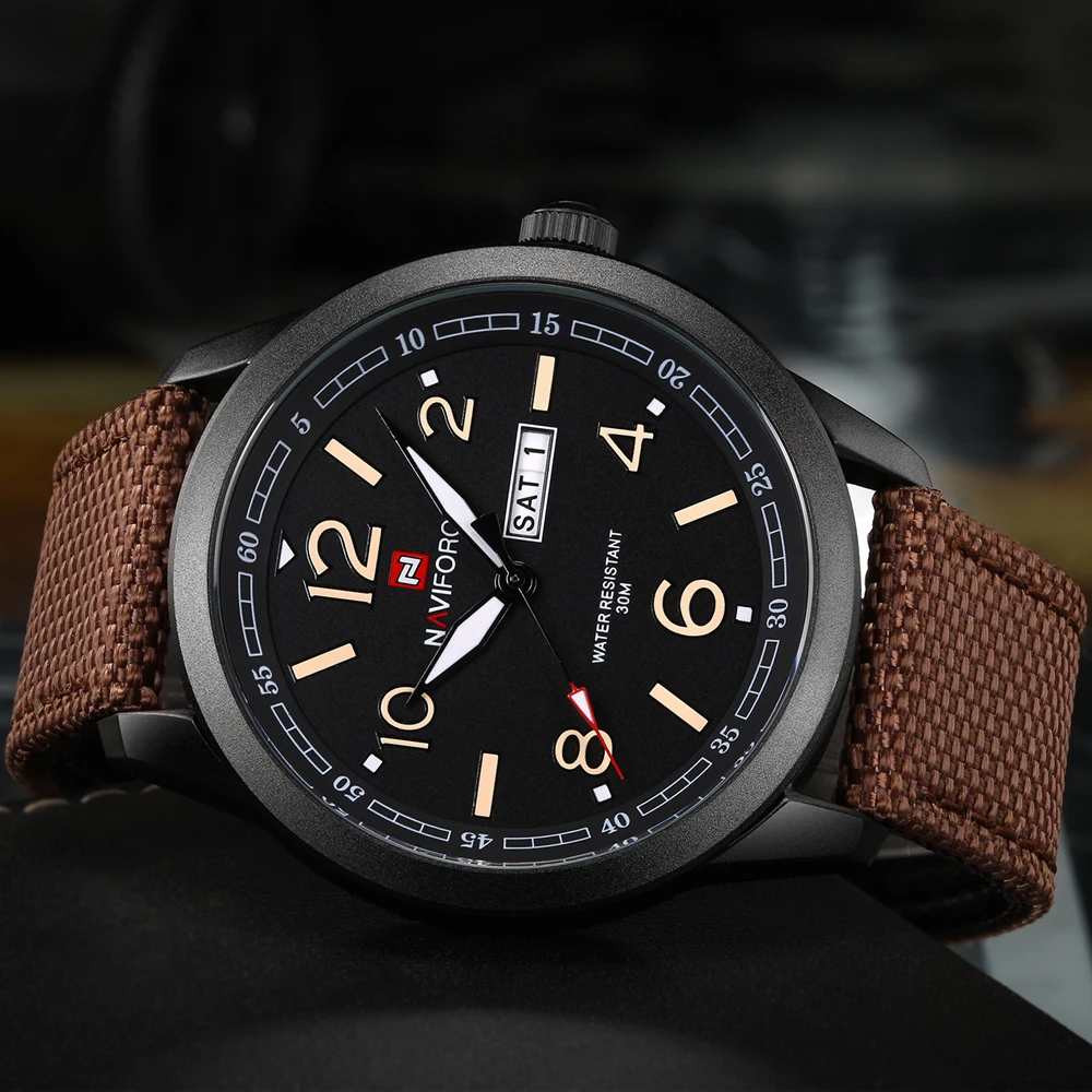 NAVIFORCE мужские спортивные часы модные повседневные часы мужские наручные часы мужские холщовые часы водонепроницаемые мужские часы Relogio Masculino