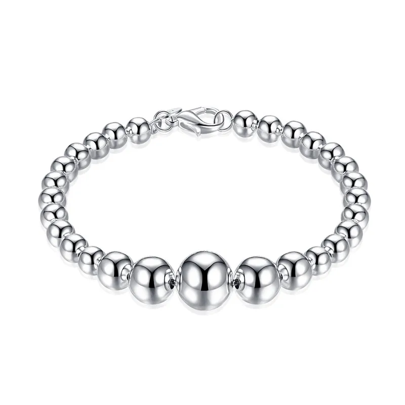 KimJ SPCH165 bracelet the youngly season of fashion design silver color plated metal bean lovely for young woman | Украшения и