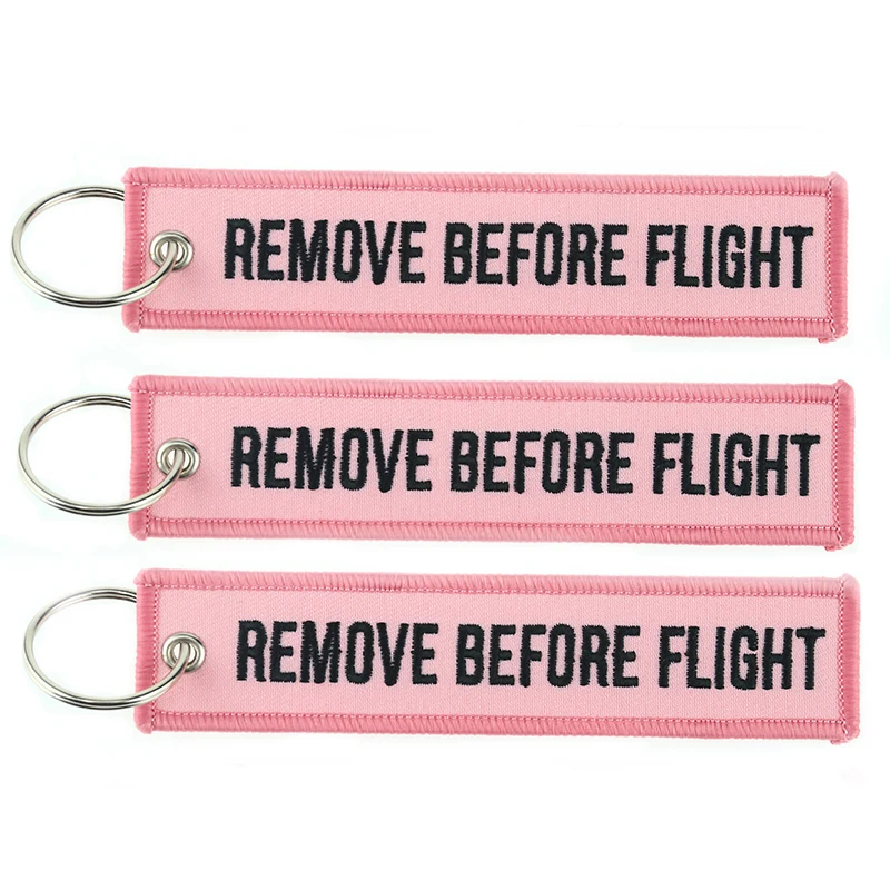 3 шт./лот remove Before Flight розовый брелоки для связок ключей брелок машин и мотоциклов с