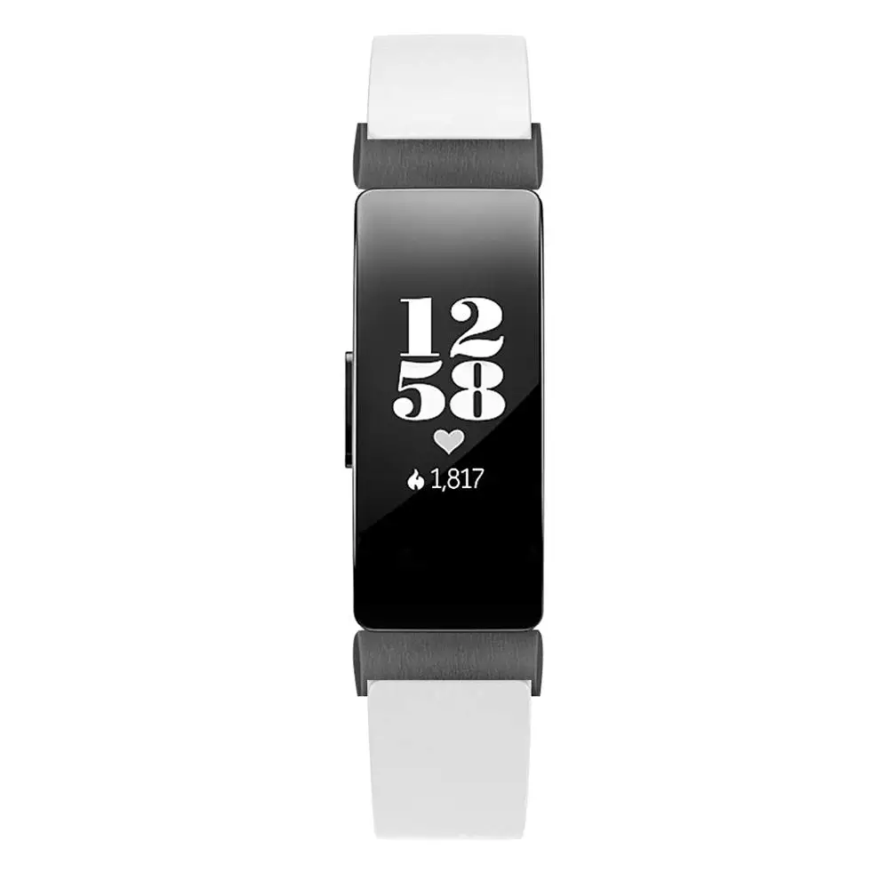 Белый Сменный ремешок из натуральной кожи, Браслет для Fitbit inspire/inspire HR sport, Смарт-часы, аксессуары для женщин - Цвет: Белый