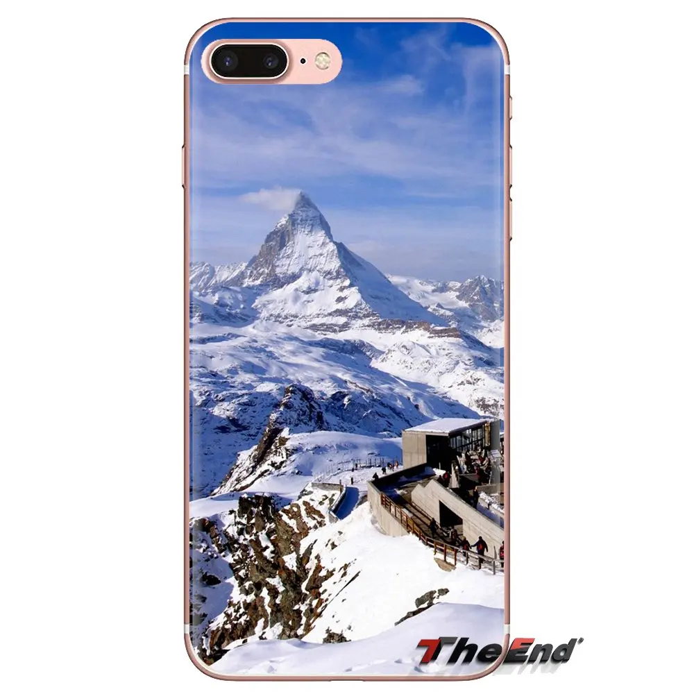 Швейцария Sunset Mountain для iPod Touch Apple iPhone 4 4S 5 5S SE 5C 6 6S 7 8 X XR XS Plus MAX мягкие прозрачные