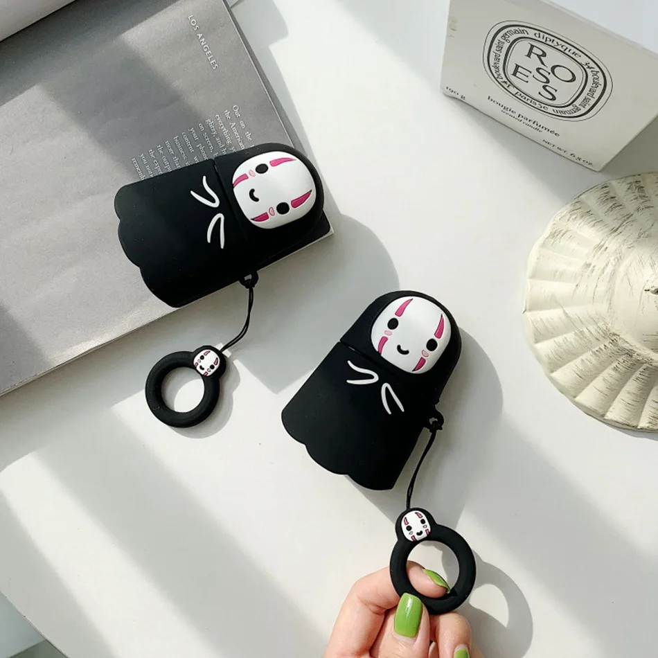3D наушники в виде кролика Чехлы для AirPods чехол 3D Симпатичные кошки и собаки мультфильм для Apple Air Pods чехол для наушников кольцевой ремень